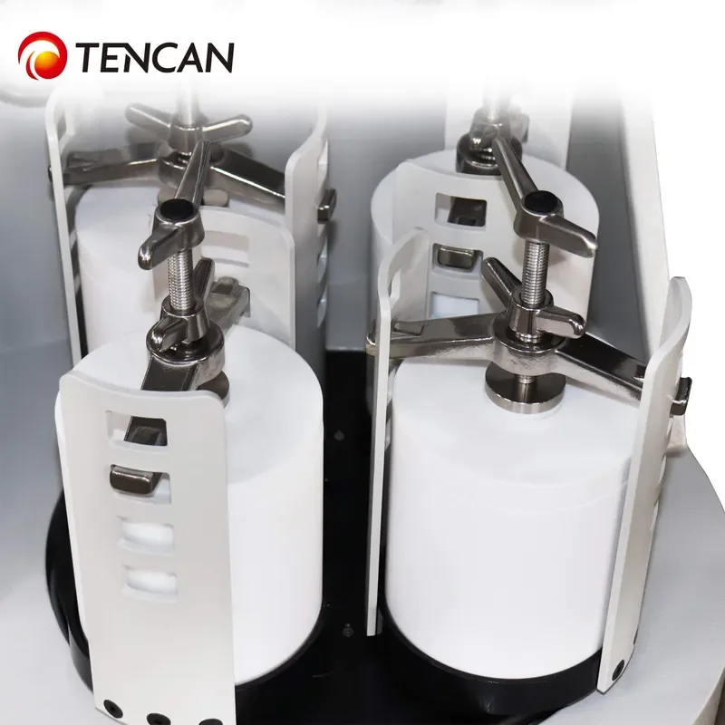 i TENCAN Vertical Planetary Ball Mill Motor Bearing Visual Window Pneumatic Rod for Laboratory Powder Preparation Easy