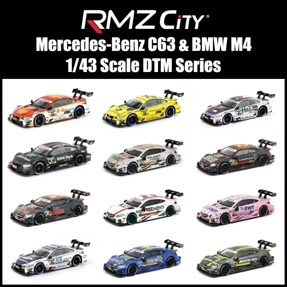 DTM 1:43 Mercedes-Benz C63 AMG BMW M4 Racing Series True Scale Miniatures รุ่นรถคอลเลกชันของเล่นของขวัญวันเกิด