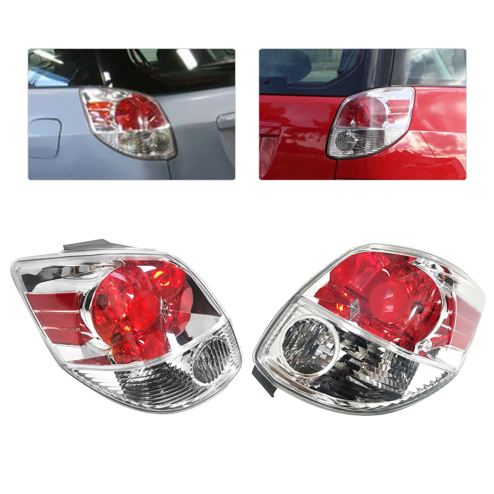 

For 2005-2008Toyota Matrix Halogen Tail Light Lamp Assembly Passenger and Driver Side Tail Light Left&Right Rear Lights RH+LH