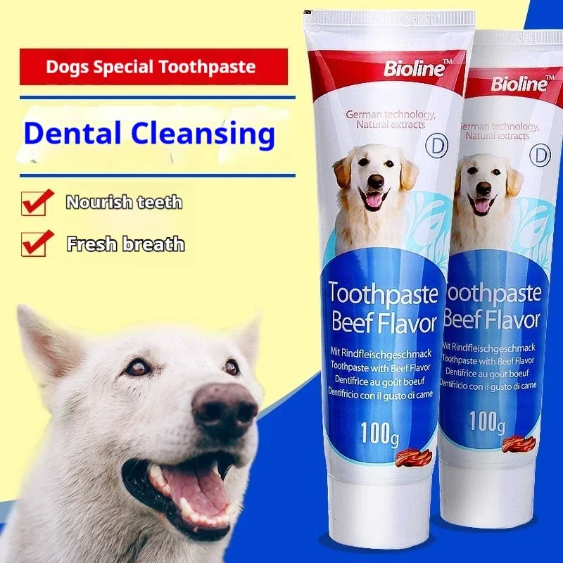 

Pet Dog Toothpaste, Beef, Chicken Flavor, A Variety of Flavors, Pets Do Not Reject Oral Cleaning Care, Pet Toothpaste