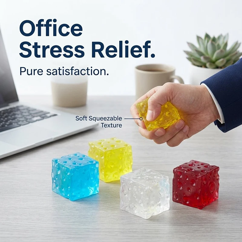Silent Desk Squeeze Toy Portable Stress Relief Sensory Fidget Hand Toy for Anxiety Office Focus And Student Relief
