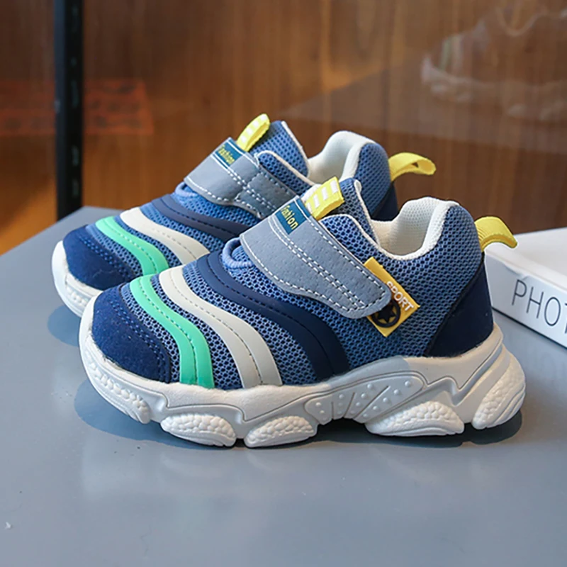 

PU Leather Sport Shoes For Children Lightweight Anti-slippery Kid's Sneakers Trend Fashion Boy's Girl's Running Shoes Footwear