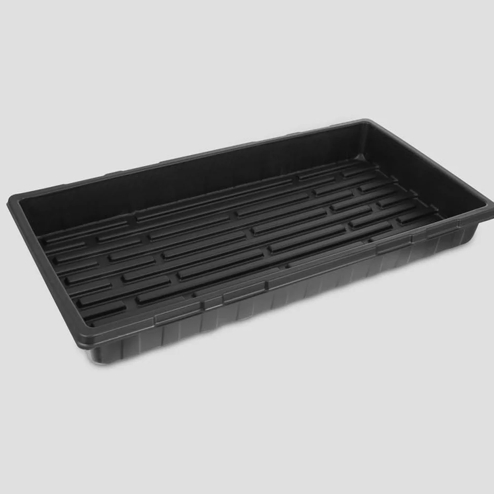 

2pcs Seedling Tray Plastic Germination Container No Hole Design For Microgreens Herbs Vegetables Nursery Garden Planter