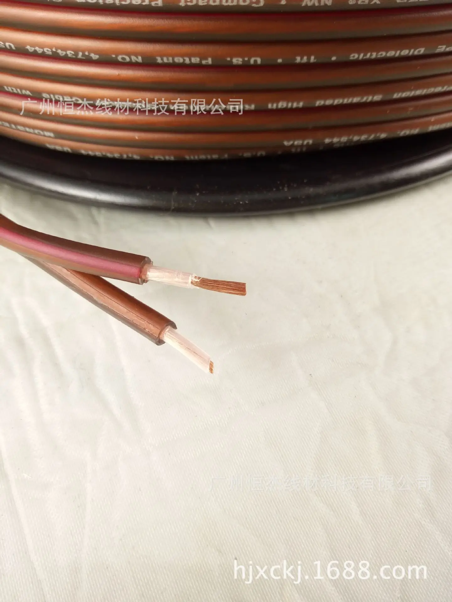 كابل صوت بني 400 Core، كابل مكبر صوت من النحاس النقي، كابل مكبر صوت، كابل مكبر صوت من الجلد الناعم عالي المرونة #2