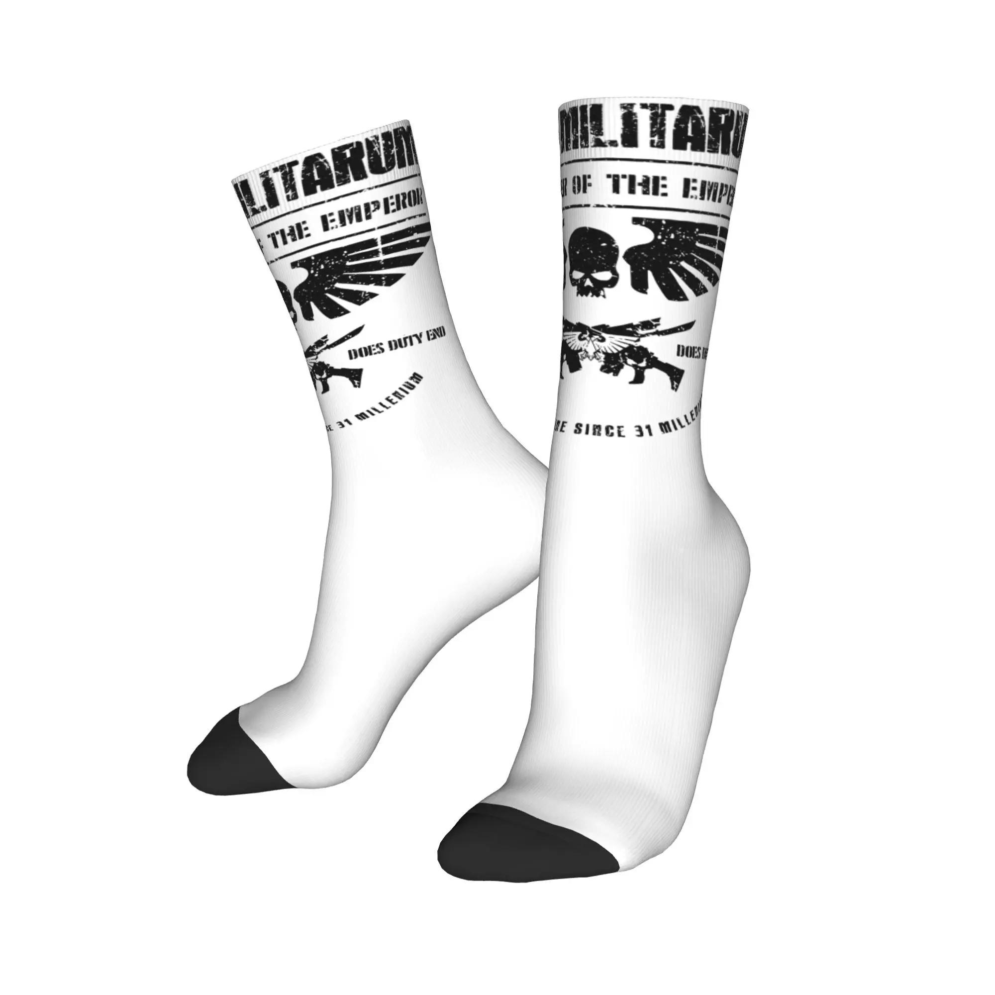 Hammer of the Emperor Astra Militarum Imperial Guard Design Dress Socks W-Warhammers 40k for Sports Wear Cozy  Printed Socks