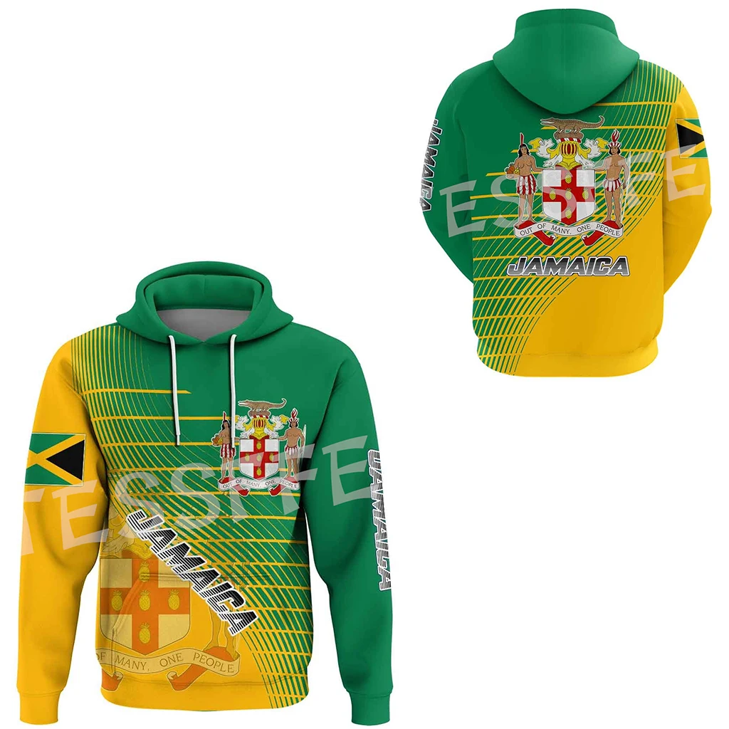 

Reggae Jamaica Country Flag Lion Tattoo Tribe Retro Tracksuit Harajuku 3DPrint Streetwear Pullover Casual Funny Jacket Hoodies N