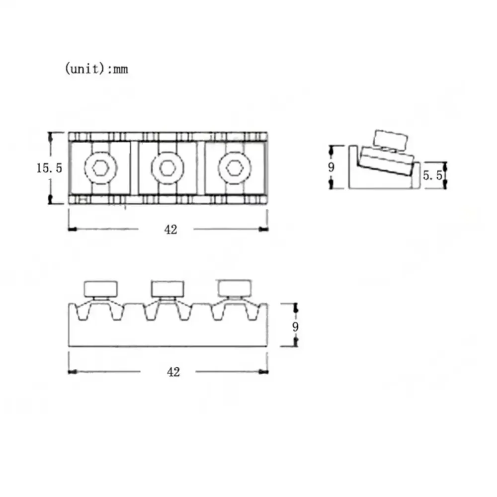 42mm Electric Guitar Locking Nut Replacement for Floyd Rose Tremolo System