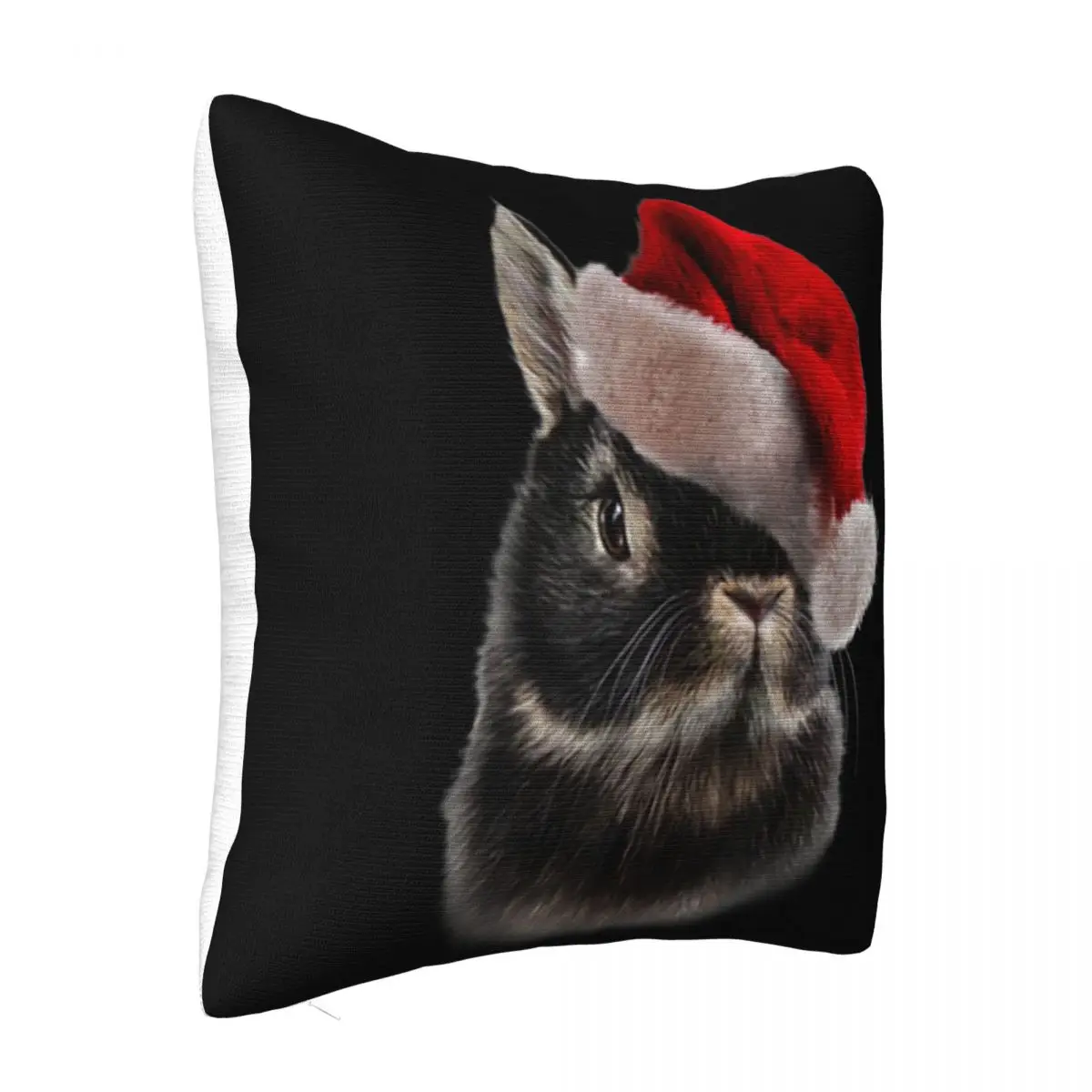 Beautiful T' Netherland Dwarf Rabbit Christmas Santa Hat Bunny Best Selling Newest Pillow Case