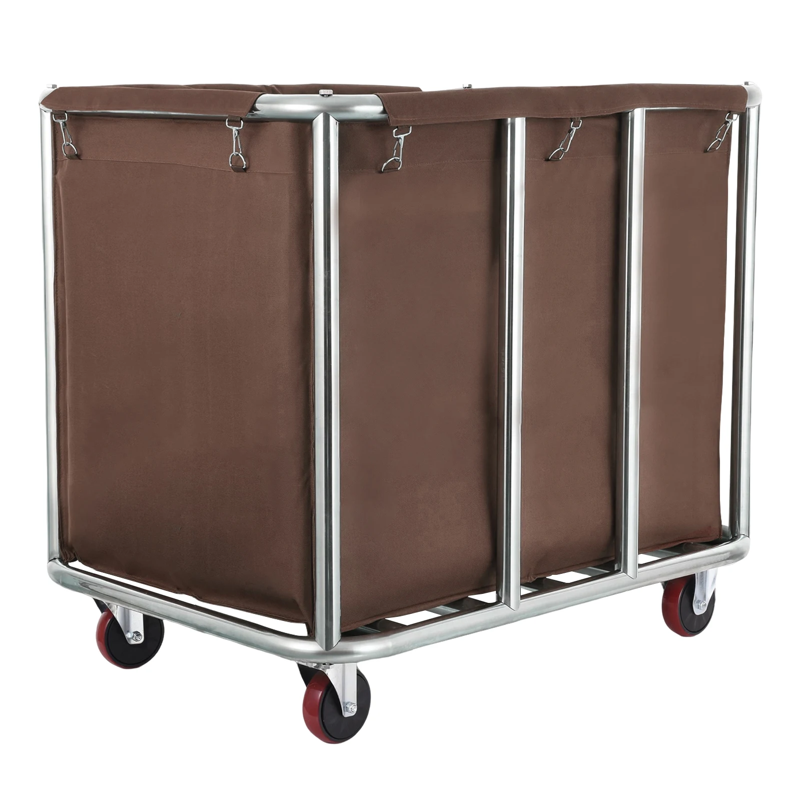 Wózek na pranie z kółkami 330 funtów obciążenia Rolling kosz na pranie brudny wózek na pranie sortownik, przenośny solidny kosz na ubrania