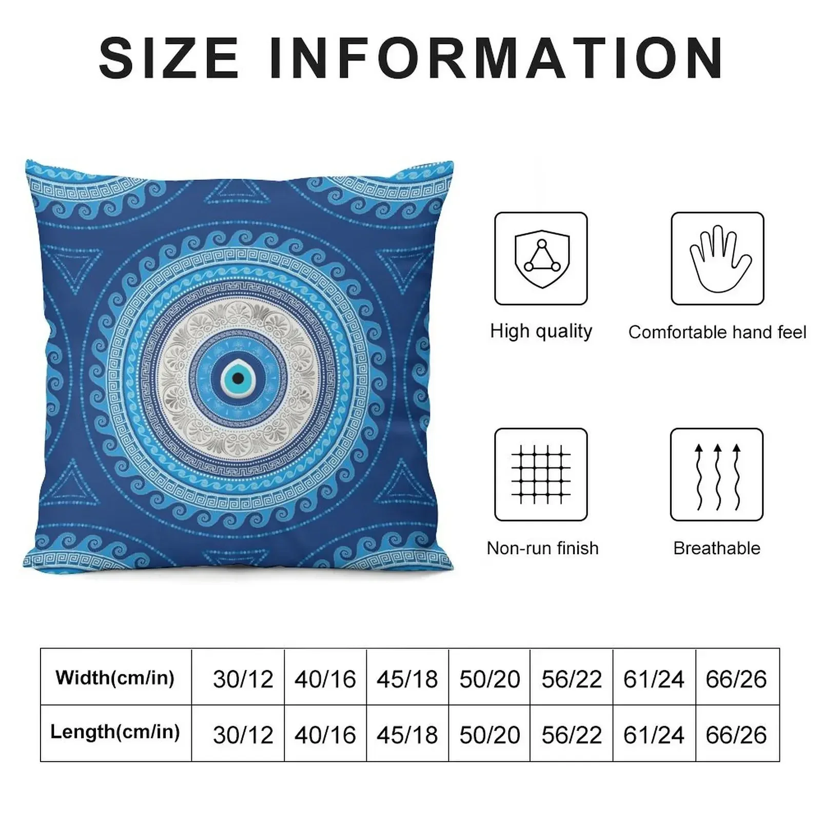 Greek Mati Mataki - Matiasma Evil Eye ornament Throw Pillow Throw Pillow Sofa Cushions Covers pillow