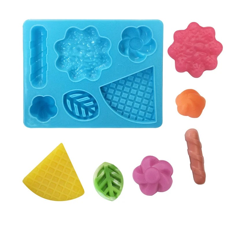 Play Dough Mold Tools For Toddlers Creative Noodles Maker Plate Knife Fork Shape Cutter Plasticine Clay Kitchen Kits Kids Toys