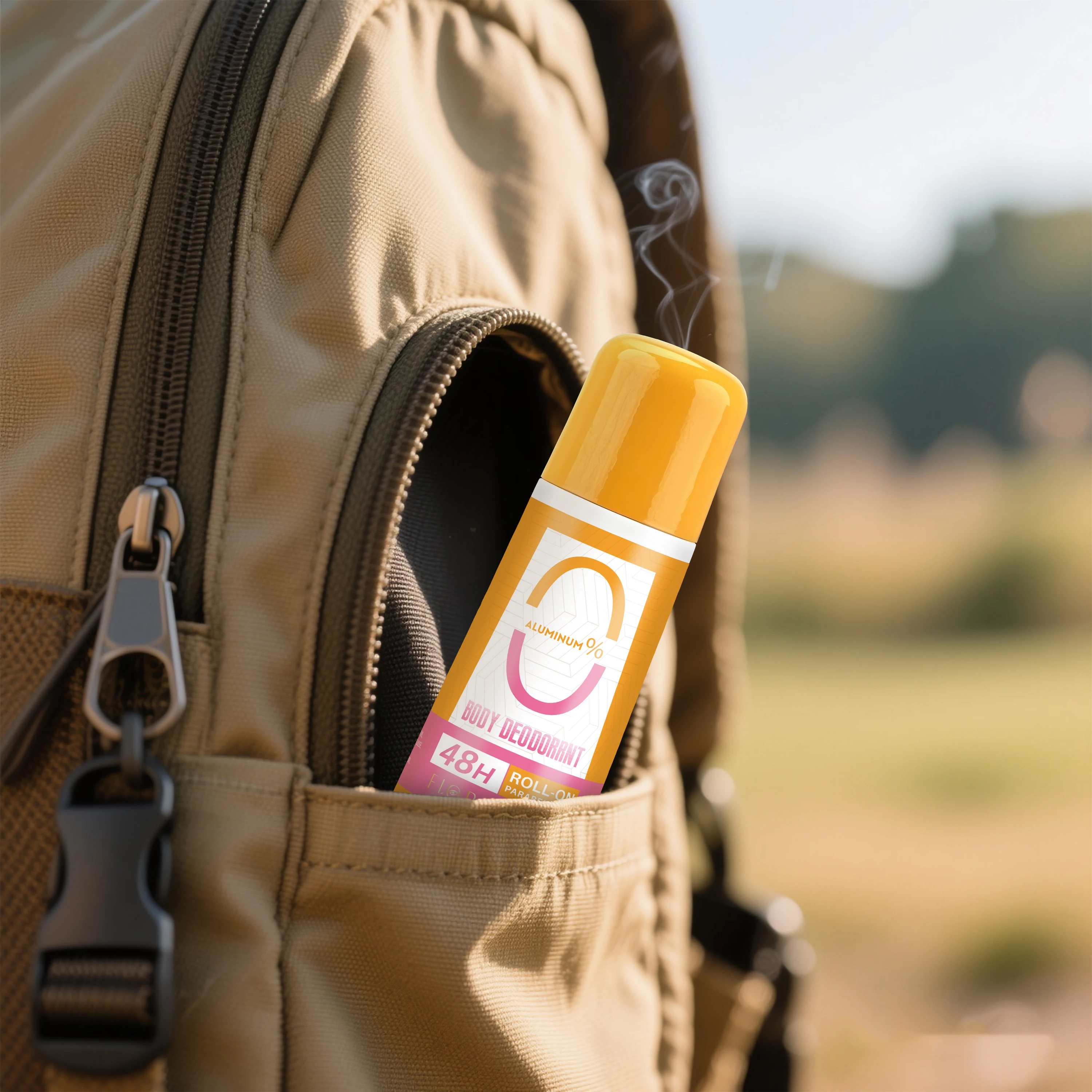 مزيل عرق فلورا روبي لكامل الجسم للنساء والرجال، مزيل الروائح الكريهة تحت الإبط لمدة 48 ساعة، تطبيق الجسم بالكامل