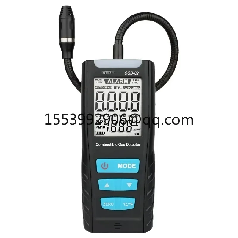 CGD02 Handheld Carbon Monoxide Meter Portable CO Gas leak Detector Monitor Tester Gas Analyzer Combustible Gas Detector