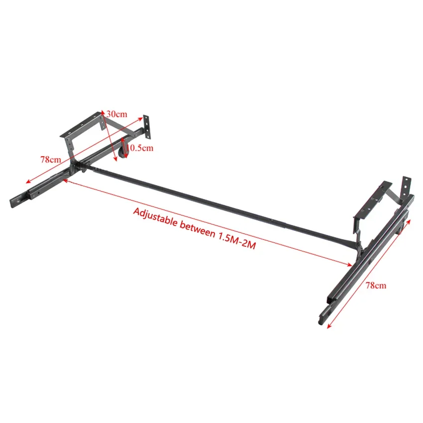 Sofa Bed Hardware Accessories Pull-out Sofa Bed Drawer Hinge Slide Rail Sofa Bed Base Iron Frame 1.5m-2.0m Adjustable