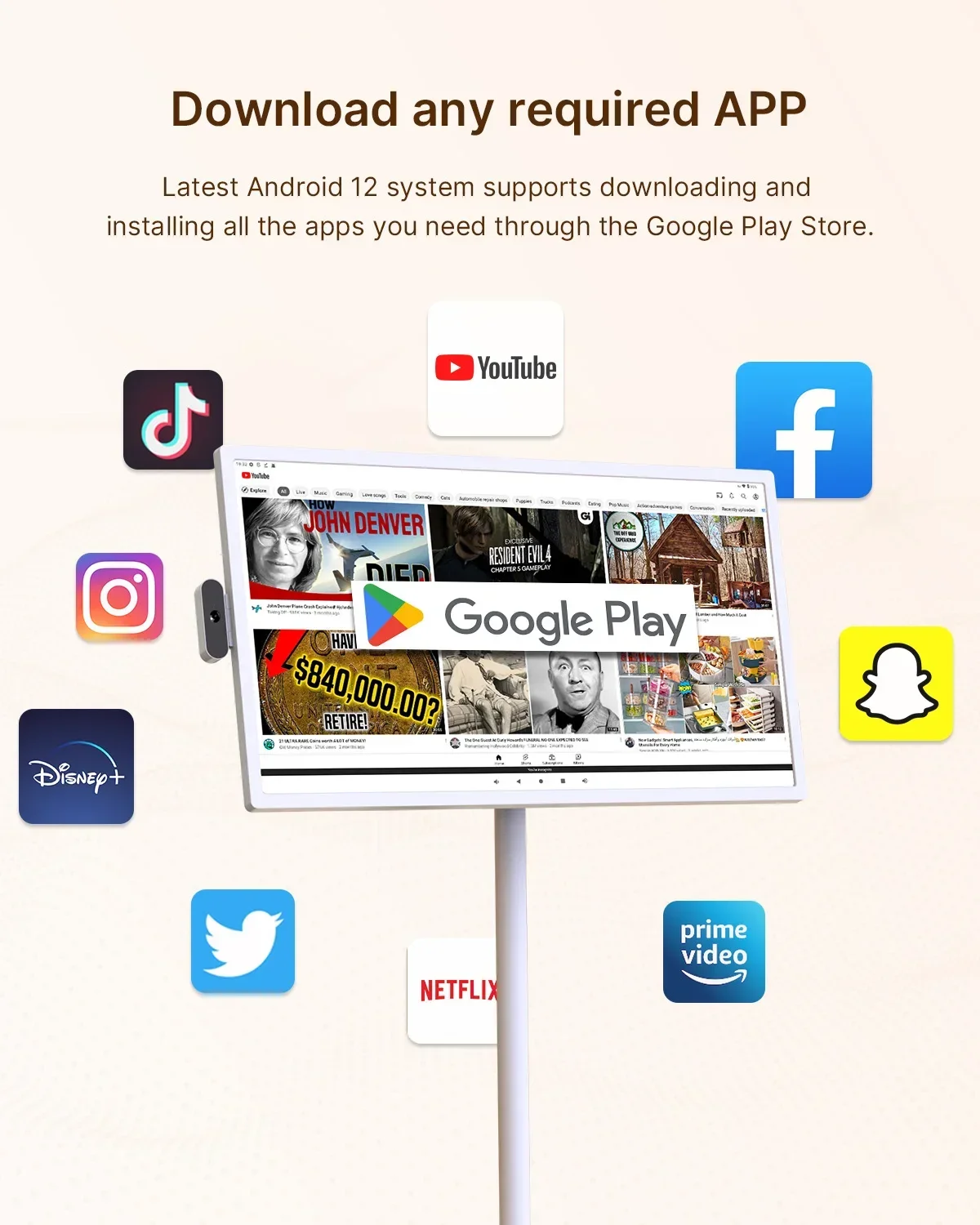 Picture 7: Interactive Removable 32 Inch 24 Inch Touch Screen TV Smart    Displays with Android 12