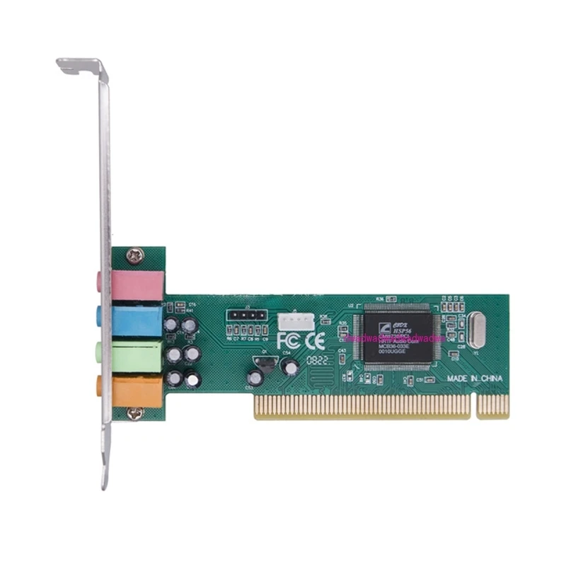 

Материнская плата PCI Звуковая карта 4,1 для настольного компьютера Высокое качество звука интерфейс pci 5-канальная Плата расширения