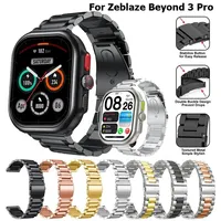 22MM Stainless Steel Strap For Zeblaze Btalk 3 Plus/Btalk 3 Pro/GTR GTS 3 3Pro Bracelet Strap For Zeblaze Stratos 3 Vibe 7 7 Pro