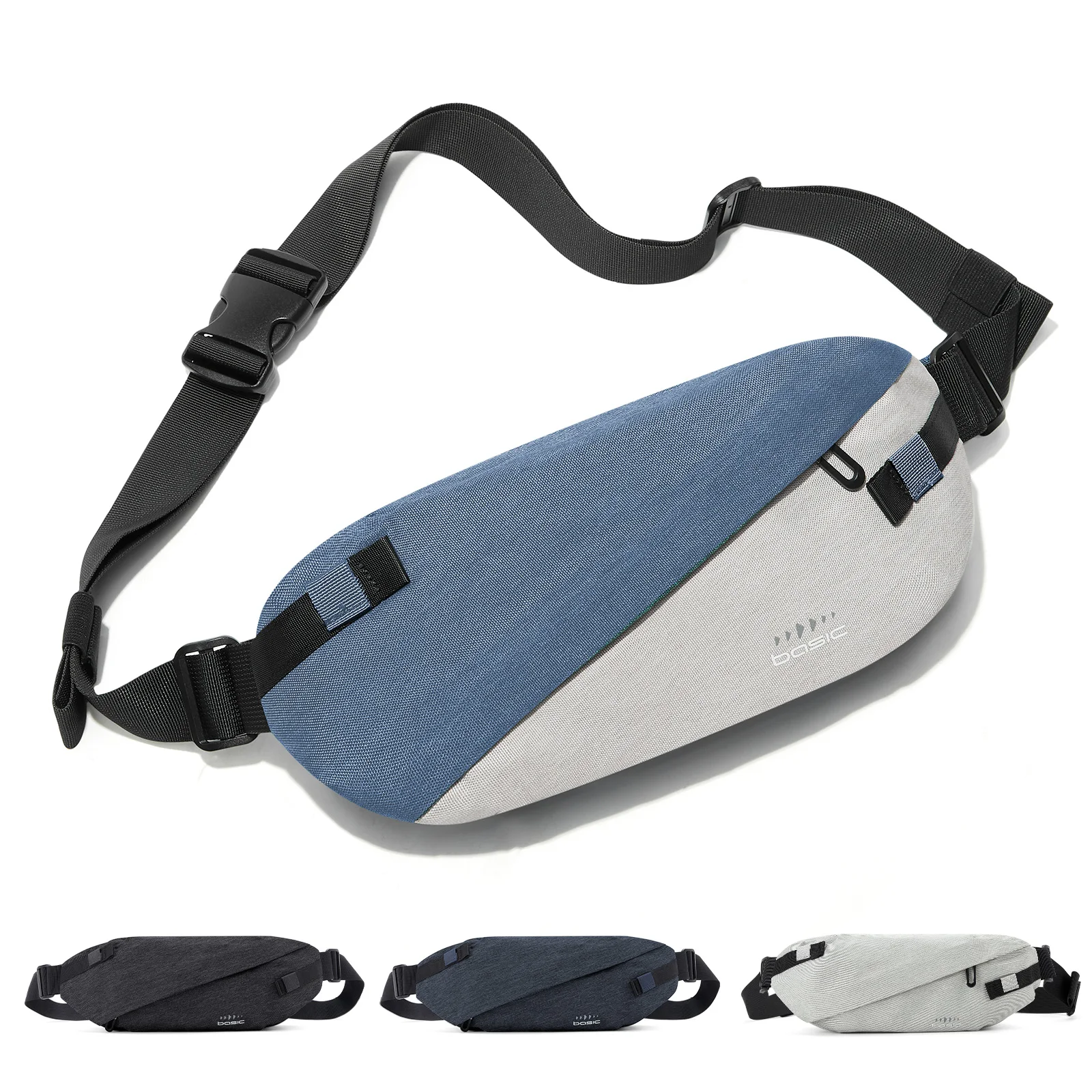 Tas Selempang Trendi Modis, Tas Bahu untuk Wanita dan Pria, Tas Sabuk untuk Perjalanan, Olahraga, Lari, Tas Pinggang untuk Ponsel