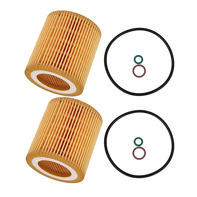 2Pcs Car Engine Oil-Filter for BMW MANN HU816X 11427541827