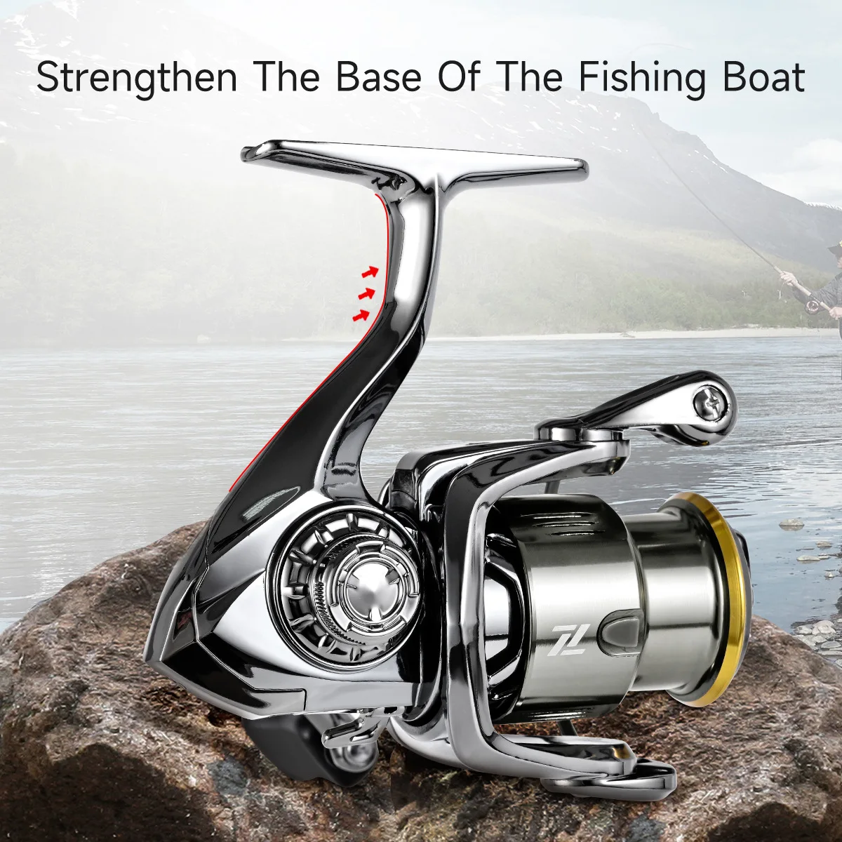 Dual Handle Spinning Reel 5.2:1 Gear Ratio 7+1 Bearing Left Right Hand Fishing Reel ST1500SDH