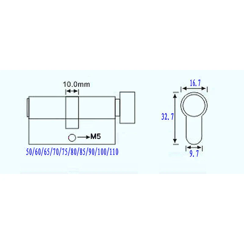 Imagem -03 - Bloqueio com Chave de Bronze para Quarto e Vida Cilindro da Porta Cobre Lock Security Handle 55 mm 60 mm 65 mm 70 mm 75 mm 80 mm 85 mm 90 Milímetros