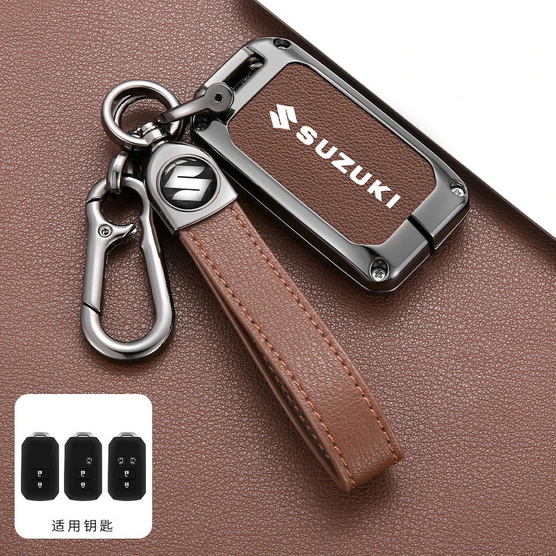 For Suzuki Sierra Jimny Swift Embona Spacia Wagon Ertiga Car Remote Key Case Cover  Keyless Key Bag Protector Holder Shell