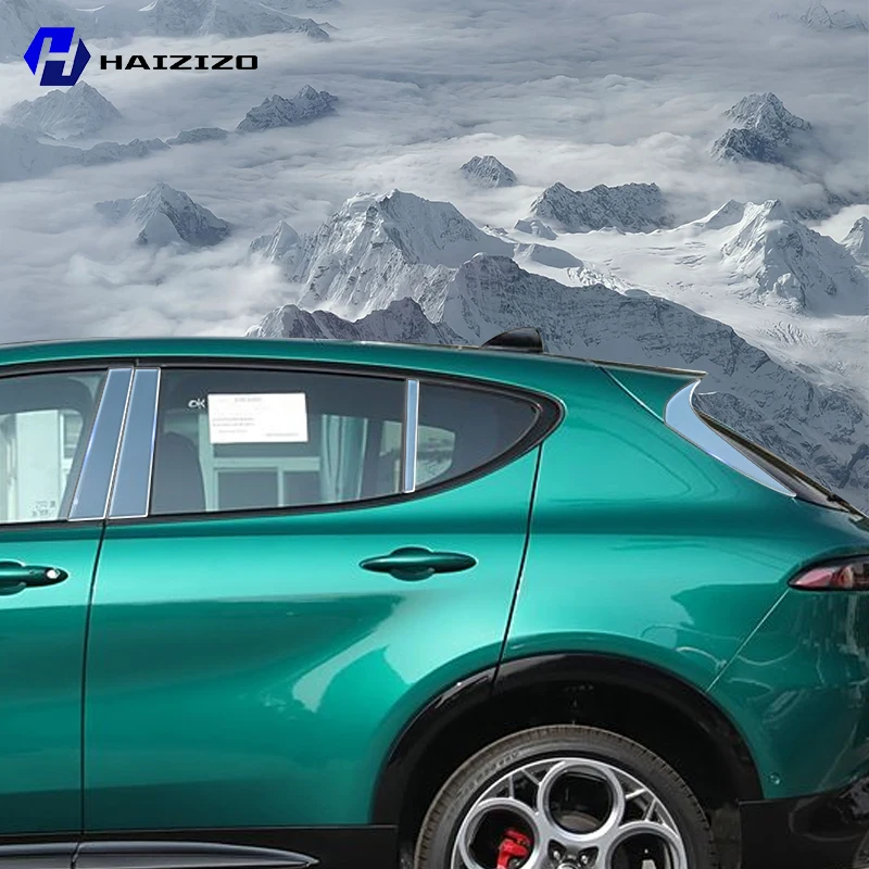 

For Alfa Romeo Tonale 2023-2025 BC Pillar Protective Film TPU Anti-Scratch Anti-Fingerprint Vinyl Sticker for Car Door Trim Cove
