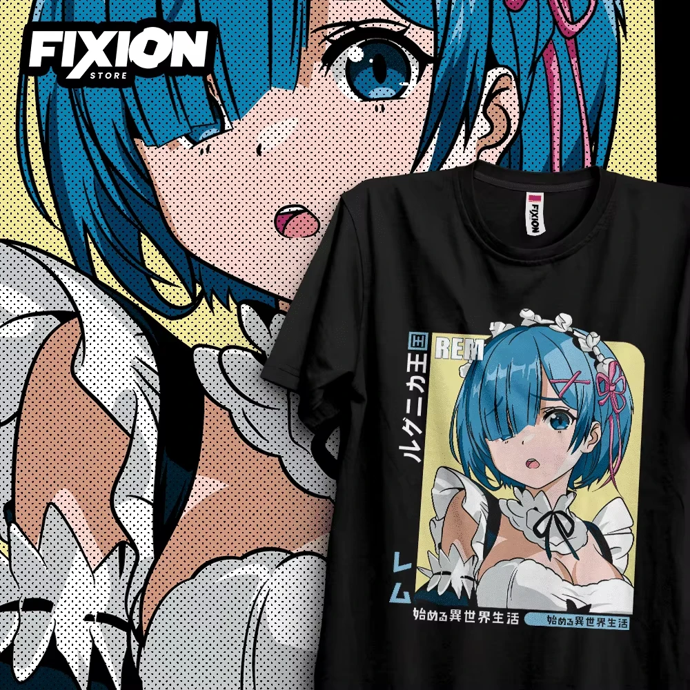 Anime Re ZERO Starting Life in Another World Graphic Print T-shirt Men Women O-neck Cotton Loose Casual Oversized Summer New Tee