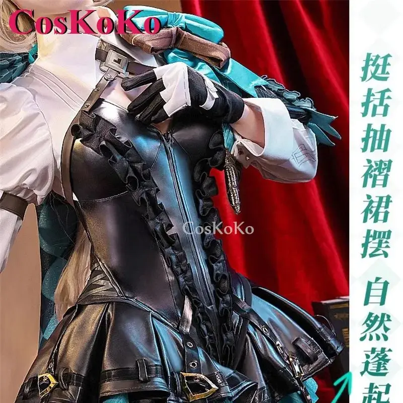 CosKoKo Lynette Cosplay Anime Genshin Impact Costume Magician Gorgeous Sweet Combat Dress Halloween Party Role Play Clothing New