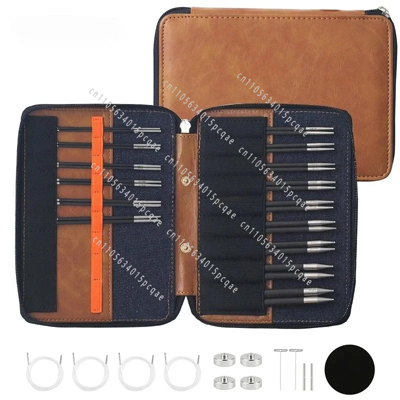 Double Color Removable Ring Needle Set 15 Pay 11.5cm 2.0-8 Hand Polished Carbon Fiber Ring Needle