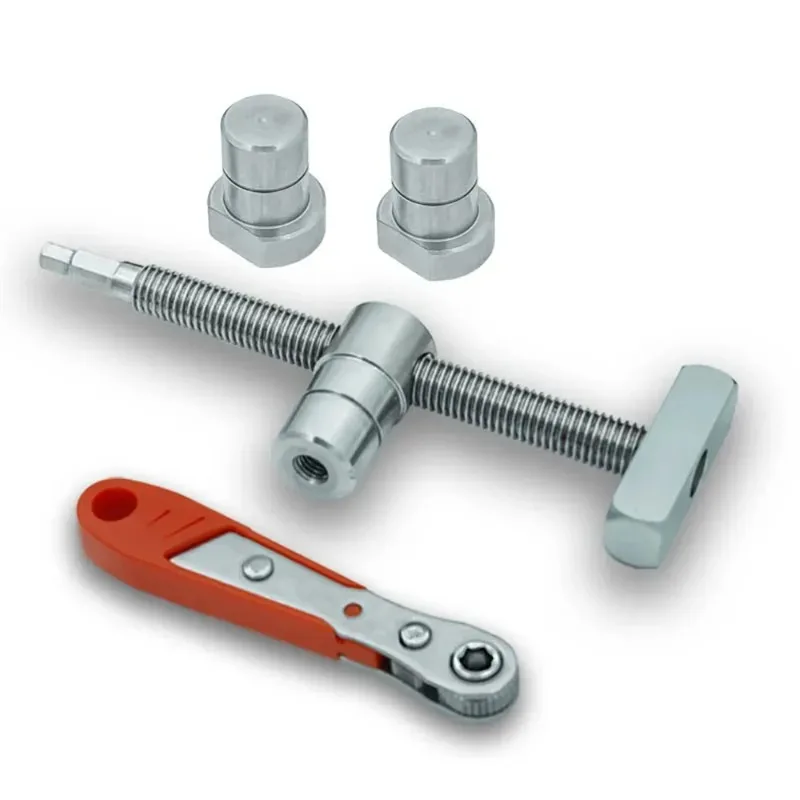 

Woodworking desktop vise, mortise and tenon fixing, locking accessories, stopper block, stainless steel ratchet, clamping tool