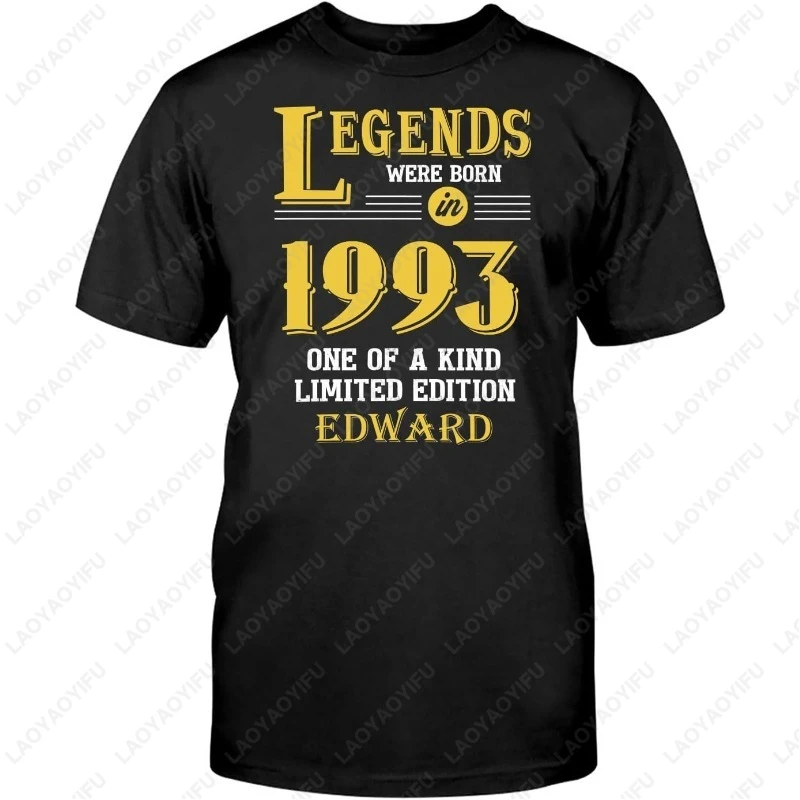 الاحتفال بعيد ميلاد سعيد الرجال النساء مشروط التي شيرت أساطير ولدت في 1970 سنة الرسم المفضل نمط جديد محب تيز الهدايا #5