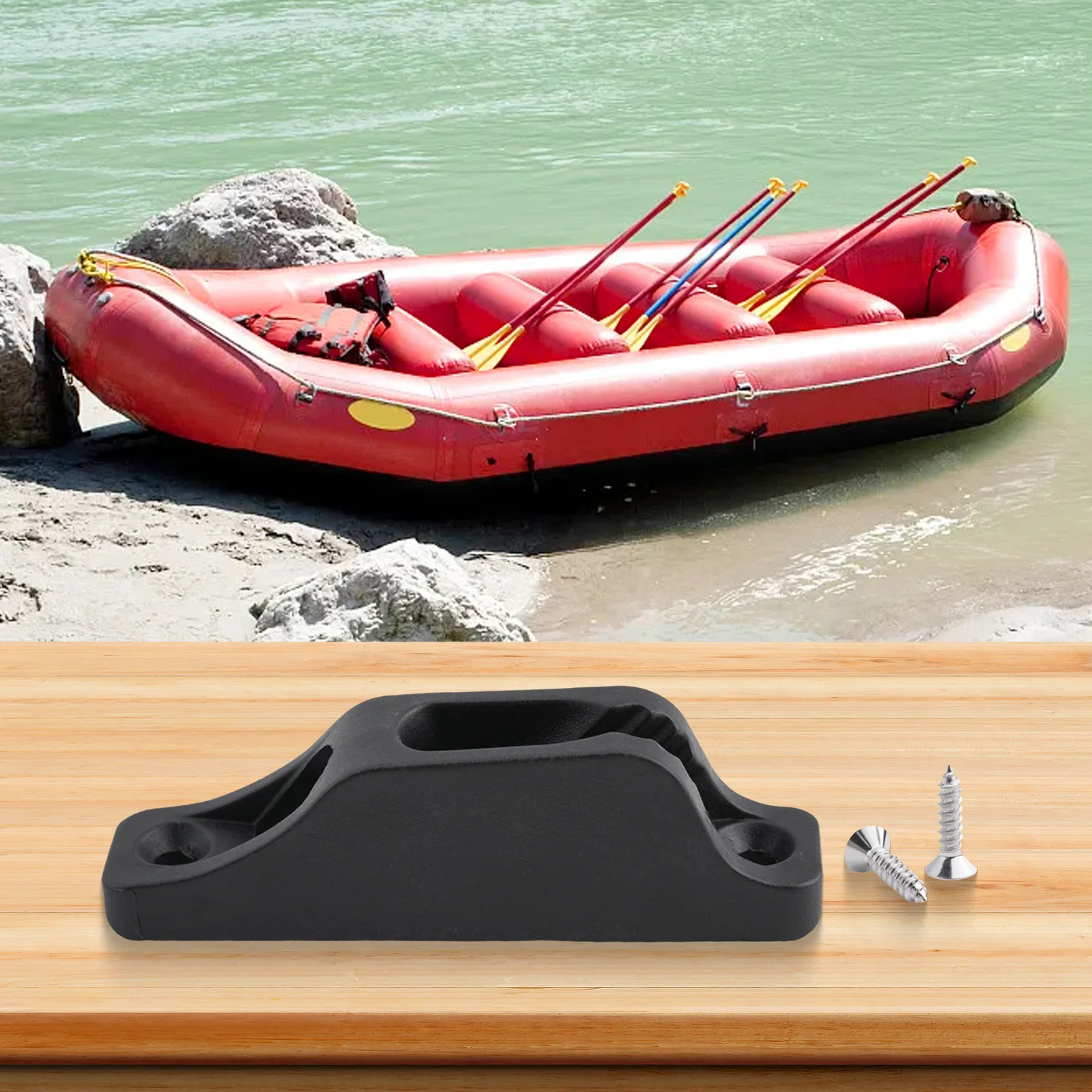 Maintain Sail Shape with a Black Nylon Cleat Self Locking Rope Tensioner Slide Perfect for Kayak Accessories