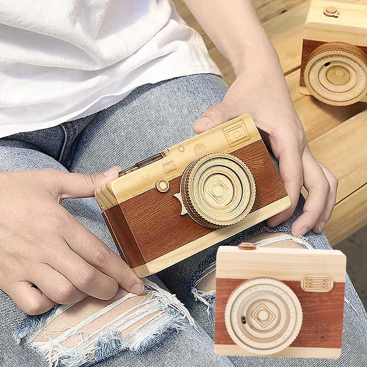 Vintage Home Decor Music Box Decoration Retro Decorate Musical Boxes Child Girls Camera