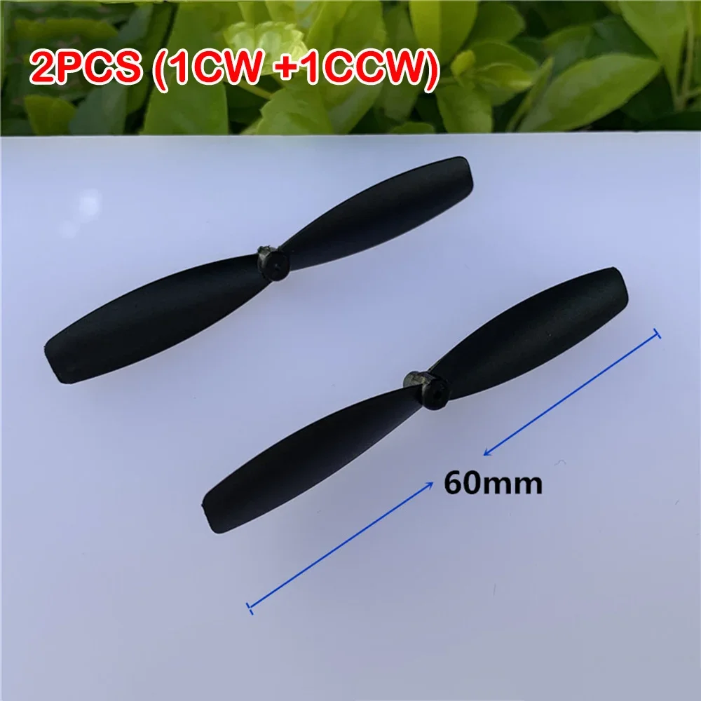 2PCS 60mm Propeller Small Four-axis Propeller Adapted To 1mm Coreless Motor  Fan Blade Toy Accessory Technology Model RC