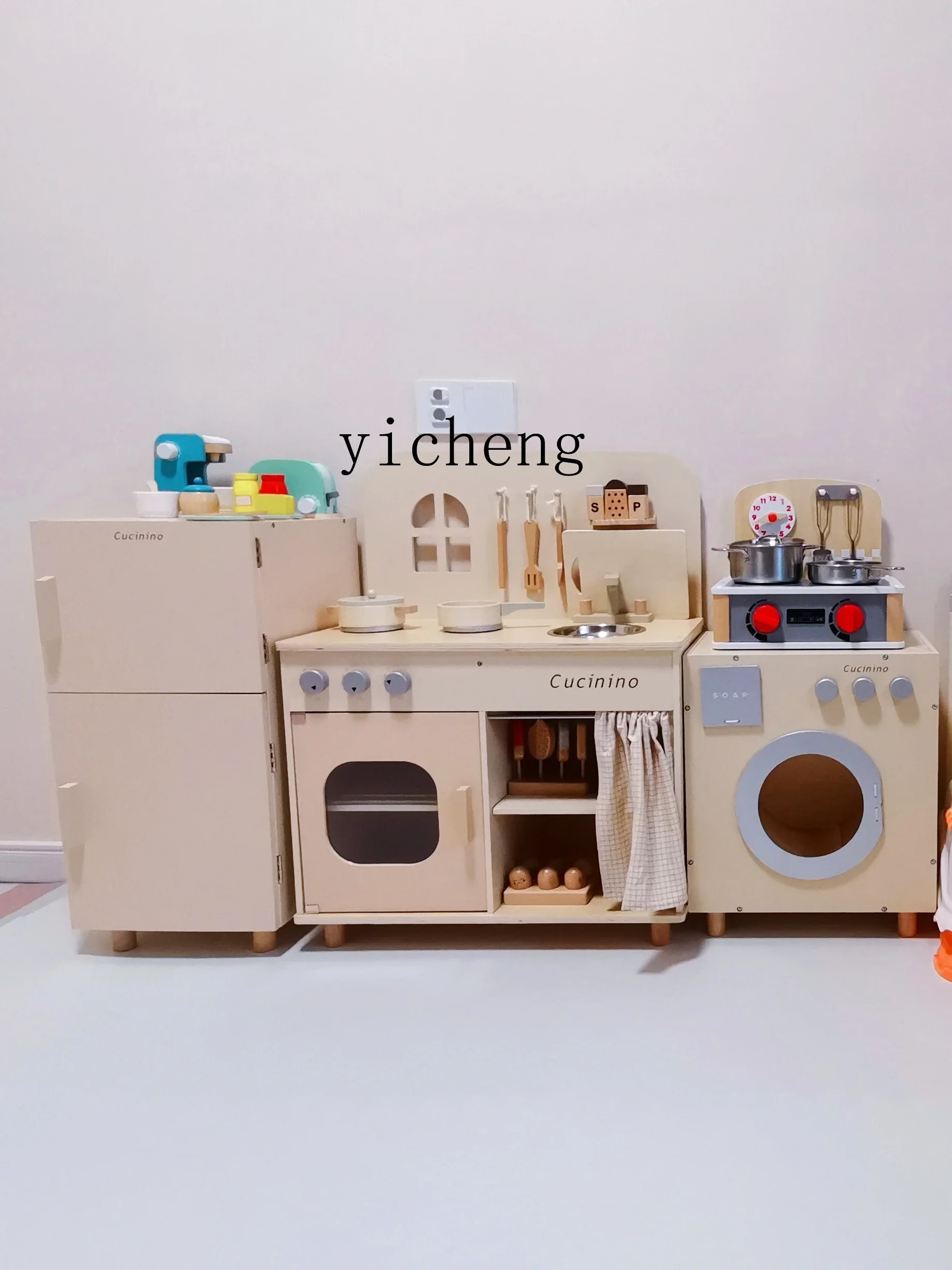 بدلة مطبخ للأطفال من Tqh Simulation للأولاد والبنات، هدية عيد ميلاد للطهي والطهي بالغاز