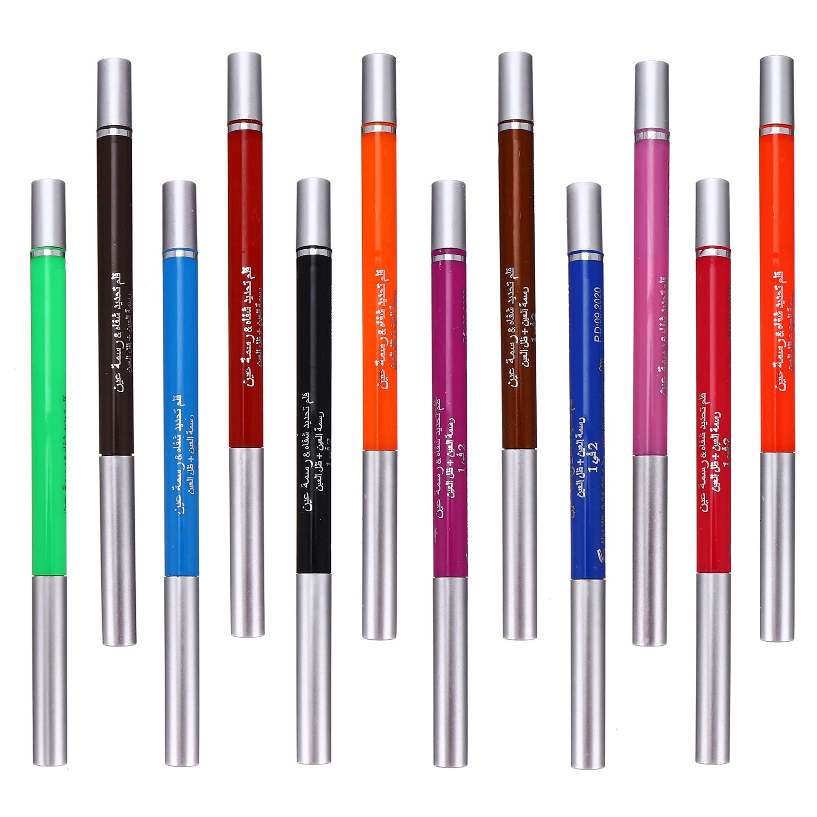 

12Pcs Eyeliner Kit 12-Color Auto-Rotating Eye Liners Fast Drying Waterproof Smudge Resistant for Professional Eye Makeup Design