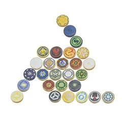 Printed Sticker Round Tile 2x2 14769 Movie Ninja Airjitzu Spinjitz Jay Zane Lloyd Kai Cole Nya Sensei Wu Garmadon Building Block