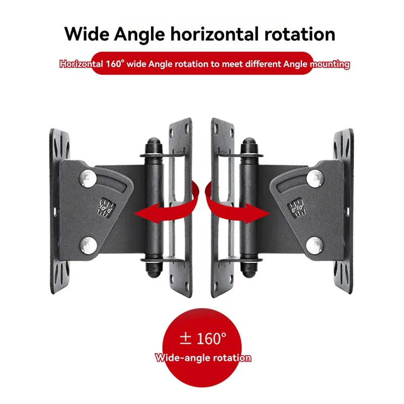 

A25P Heavy-Duty Speaker Wall Mount, Universal Adjustable With Tilt And Swivel For Bookshelf