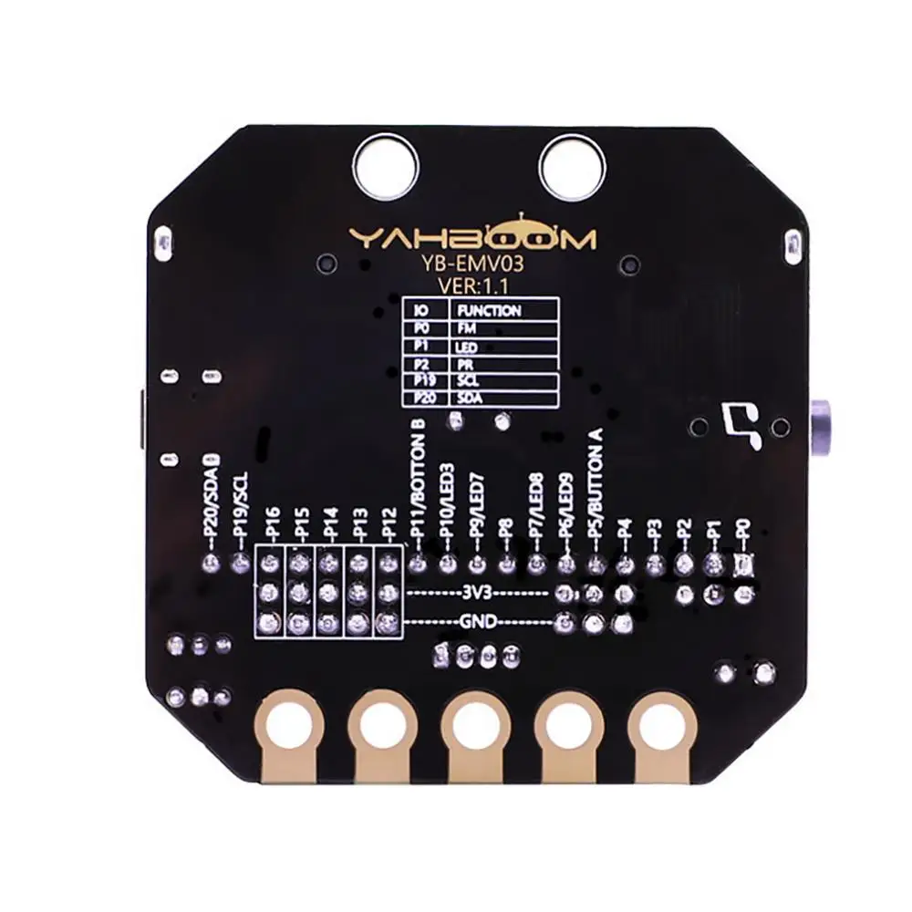 لـ Micro:bit Basic: Bit IO لوح تمديد أفقي من النوع Pinboard Microbit Python لوحة تطوير دعم بنة