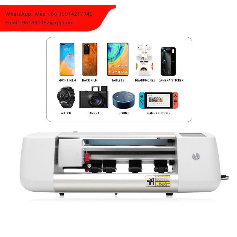 

Factory Direct Tpu Hydrogel Film Cutting Machines Plotter Back Stickers Mobile Phone Skin Cutter Screen Protector Making Machine