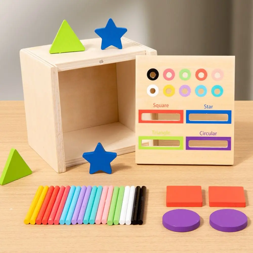 

Красочные палочки, деревянная палочка, настольная игра, обучающая подсчет, игра Монтессори с шариками, развитие мелкой моторики, высокое качество