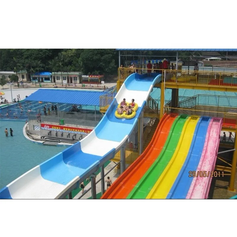 Interaktive Wettkampf-Diashow, Glasfaser-Wasserrutsche, breite Rutsche