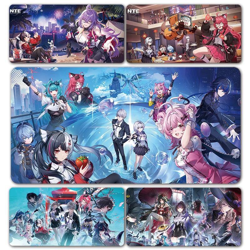 Anime Video Games NTE Neverness to Everness XXL Large Mouse Pad Computer Laptop Non-slip Keyboard Desk Mat Mousepad