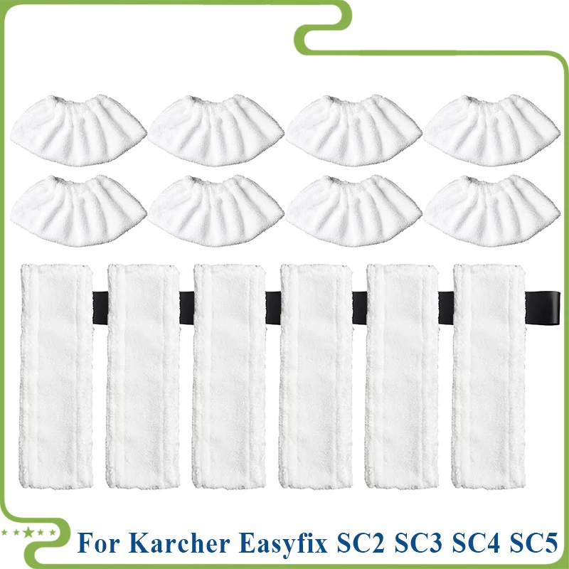 Mop Cloth for Karcher Easyfix SC2 SC3 SC4 SC5 Steam Cleaner Microfibre Floor Cleaning Pad Cover Steam Cleaner Accessories