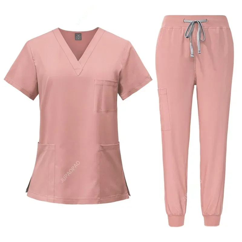 Chirurgische uniformen Vrouw Verpleging Enfermeria Sets Top Broek Artikelen Medische Uniform Scrubs Klinische Schoonheidssalon ziekenhuispakken