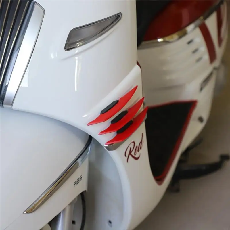 Motorcycle Front Side Spoiler 2 Pieces Aerodynamic Wing Suitable for Improved Riding Experience on Electric Scooters 40GF