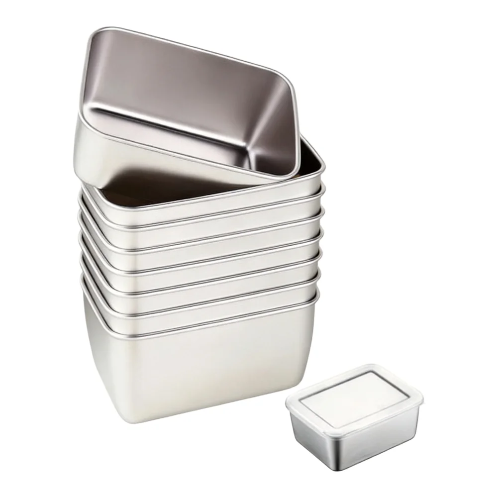 Stainless Steel Airtight Containers Set 10pc Rust Resistant Meal Prep Storage for Baby Food Bulk Storage and Kitchen
