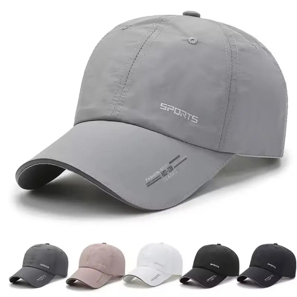 

Casual Wide Brim Baseball Cap Breathable Quick-drying Sun Visor Hat Adjustable Hip Hop Hats Summer