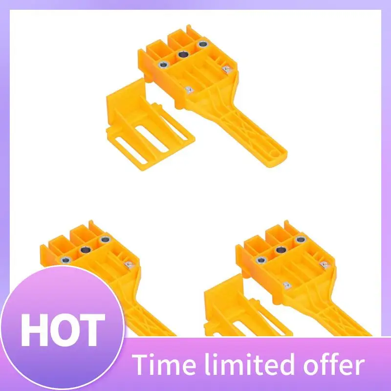 

B69C 3 Sets Of Positioning Fixtures For Woodworking Hole Drilling Tools, Punching Locators Are Connected With Wooden Boards